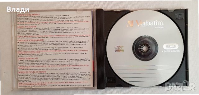 Презаписваеми дискове Verbatim CD-RW, снимка 4 - CD дискове - 32500813