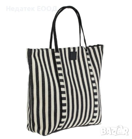 Плажна чанта в екрю, 54x14x42 см.