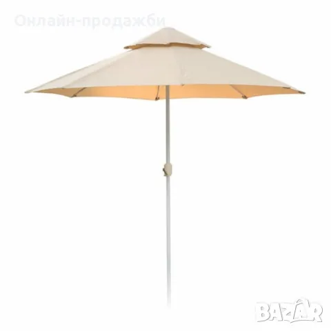 Плажен чадър Кафяв – 220см/270см диаметър NS , снимка 1