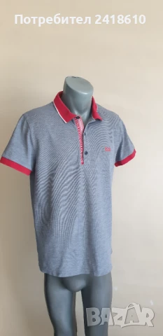 Hugo Boss Pique Pima Cotton Slim Fit Mens Size L - XL ОРИГИНАЛНА Тениска, снимка 4 - Тениски - 50822492