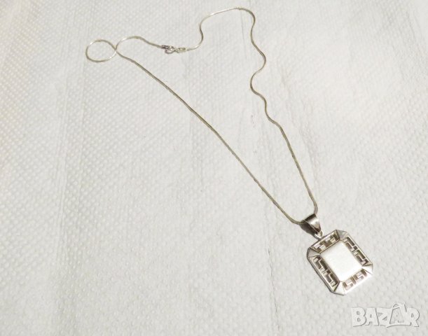 Старинен Сребърен медальон , сребърна плочка за гравиранеи сребърно синджирче - гравирайте си имет, снимка 4 - Бижутерийни комплекти - 35137030