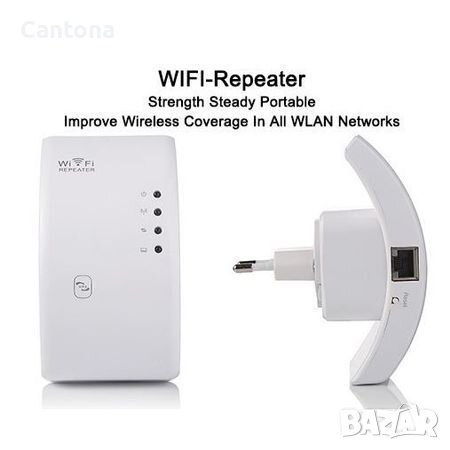 БЕЗЖИЧЕН WIFI REPEATER - ПОВТОРИТЕЛ 300MBPS, снимка 2 - Рутери - 37602068