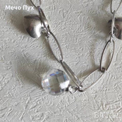 Сребърна гривна (202), снимка 3 - Гривни - 43152990