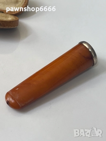 Стар кехлибарен държач за пури, снимка 7 - Антикварни и старинни предмети - 51640098