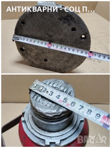 Стар Соц Голям Маслен Крик / До 8 Тона. / 13 кг. / РАБОТЕЩ! , снимка 9 - Антикварни и старинни предмети - 52250092