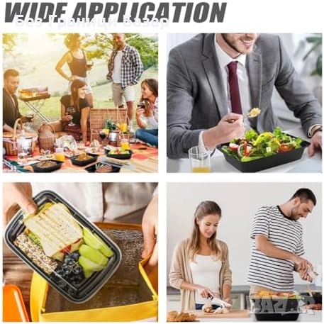 Нови 10 х 800 мл Контейнери за храна – Без разливи, микровълнова, фризер, снимка 7 - Други стоки за дома - 52219733