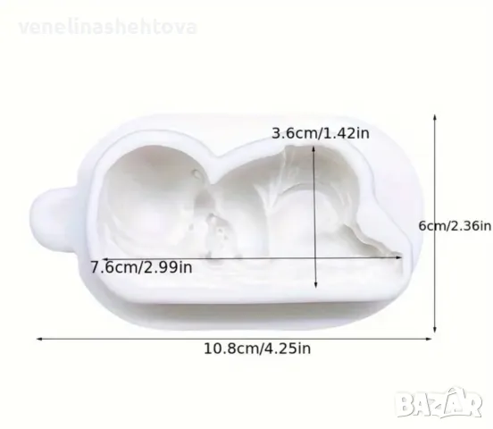 Спящо бебе с памперс гушнало мече силиконов молд форма за фондан за декорация на торта , снимка 2 - Форми - 48724018