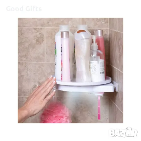 Ъглов рафт с вакуумни вендузи въртящ се на 360 градуса