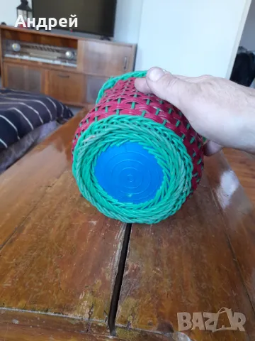 Стар плетен буркан #3, снимка 5 - Други ценни предмети - 49484580