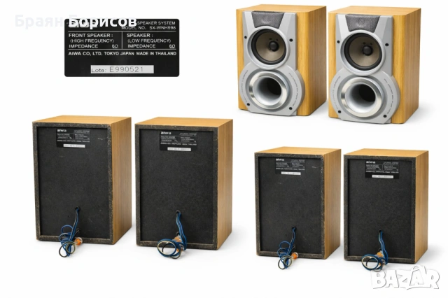 AIWA SX-WNH898 – оригинални дървени колони, комплект (2 бр.), снимка 4 - Тонколони - 53265827
