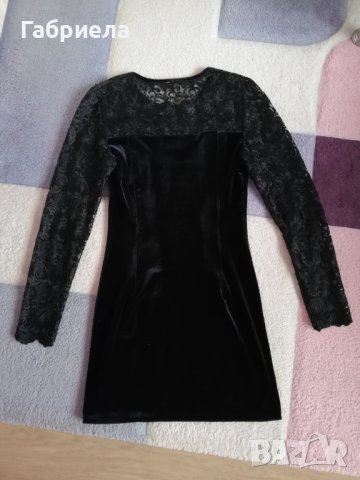 Елегантна черна рокля , снимка 2 - Рокли - 43154194