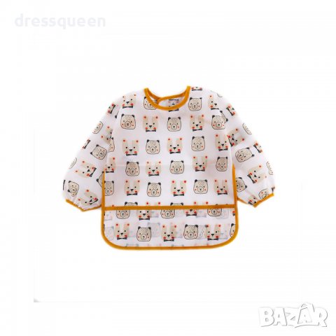 3311 Бебешки водоустойчив лигавник с ръкави, снимка 8 - Други - 37550321