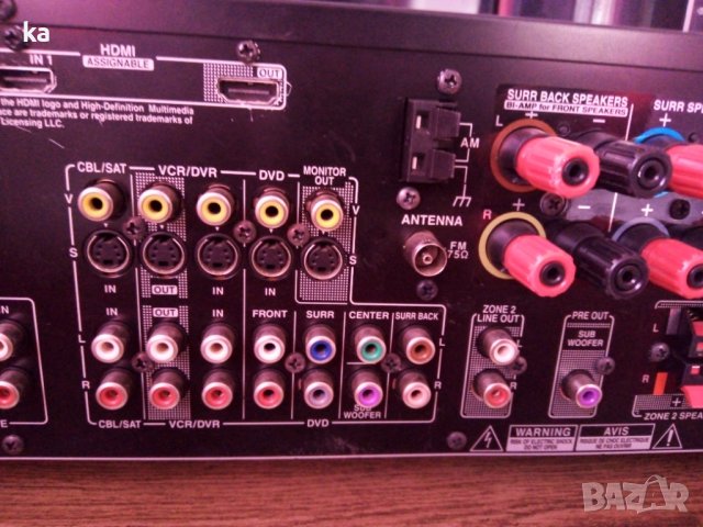 900watts Onkyo TX-SR576 мощен ресивър с дистанционно +SUB OUT, снимка 13 - Ресийвъри, усилватели, смесителни пултове - 37167013