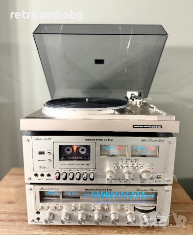 🔉ТОП Колекционерски ретро сет MARANTZ - ресивър Marantz 2265B + триглав дек Marantz 5030 + грамофон, снимка 4 - Аудиосистеми - 52457972