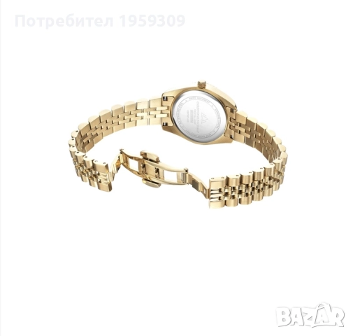 Иноксов часовник с диаманти, снимка 5 - Дамски - 52529995