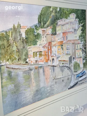 авторска картина акварел морски пейзаж    4/6, снимка 4 - Картини - 49072952