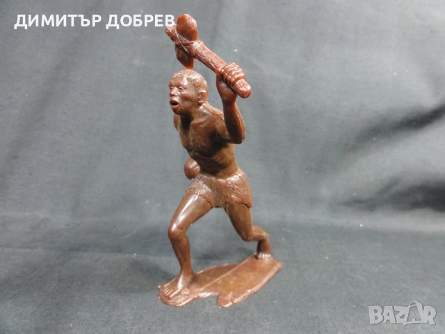 СТАРА РЕТРО СОЦ СССР ПЛАСТМАСОВА ФИГУРКА НЕАНДЕРТАЛЕЦ , снимка 2 - Колекции - 52711915
