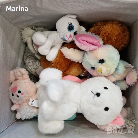 плюшени играчки по 1лев за бр.