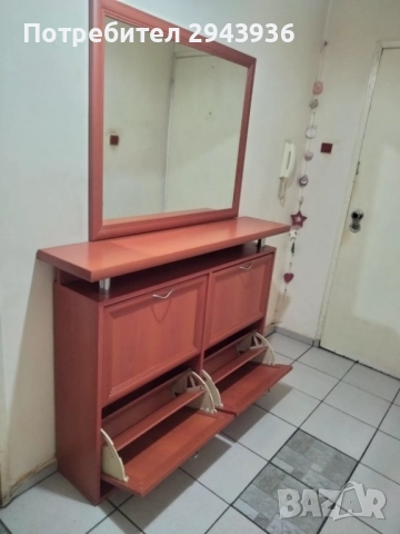 Шкаф за обувки с огледало , снимка 4 - Шкафове - 51762380