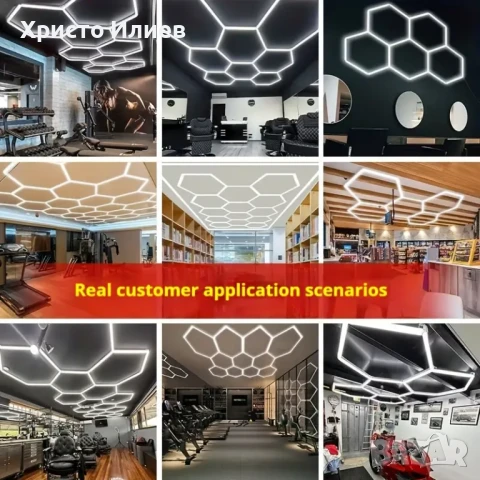 LED Лед Осветление лампа за гараж магазин фризьорски салон студио, снимка 5 - Лед осветление - 51419410