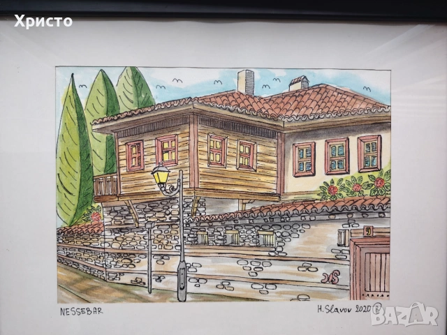 Картина Акварел 40 х 50 см, снимка 7 - Други стоки за дома - 33125739