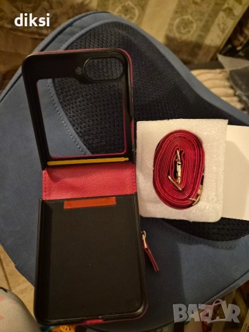 Червен калъф за телефон Samsung flip 6, снимка 8 - Калъфи, кейсове - 51989978