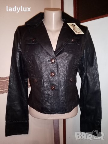 Black Rivet, Ново, Естествена Кожа, Размер S. Код 1867, снимка 12 - Якета - 38034348