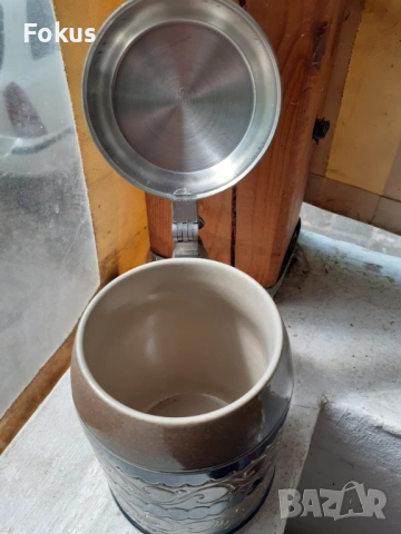 Стара немска халба за бира Goebel, снимка 5 - Антикварни и старинни предмети - 53417764