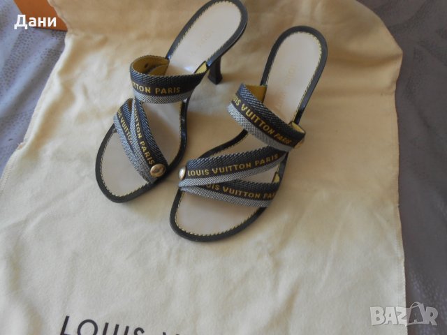Дамски обувки сандали Louis Vuitton  W/ Logo, снимка 4 - Дамски елегантни обувки - 26841691