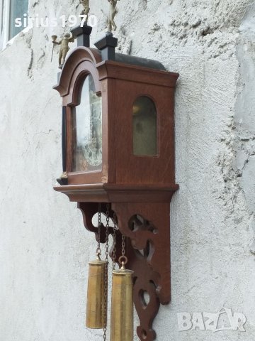Фризийски ръчно рисуван часовник с Ден и Нощ механизъм, снимка 3 - Стенни часовници - 32252454