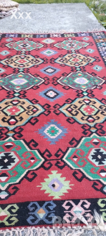 Ръчно тъкан Чипровски вълнен килим.Антика за ценители., снимка 2 - Килими - 44912501
