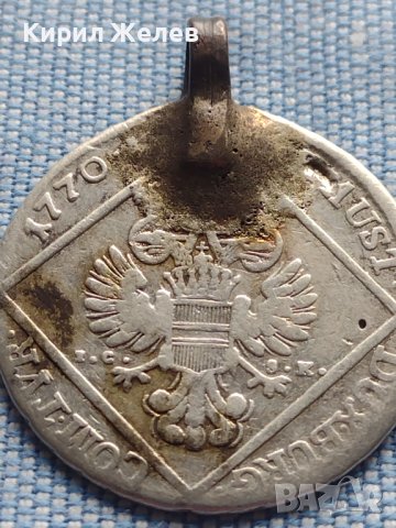 Сребърна монета 30 кройцера 1770г. Мария Терезия Виена Австрия 25226, снимка 8 - Нумизматика и бонистика - 42983611