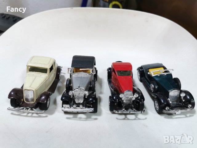 Метални колички Yatming 4 броя 