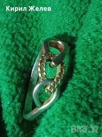 СТИЛЕН АЖУРЕН ВИНТИДЖ АРТ СРЕБЪРЕН СКЪПОЦЕНЕН ПРЪСТЕН СРЕБРО 925 АНГЛИЯ с ФАСЕТ ЦИРКОНЧЕТА 40163, снимка 13 - Пръстени - 42794832