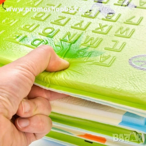 Детско килимче за игра Baby Crawl & Play Пътища и Самолети, 200 х 150 х 1см, включен калъф, снимка 5 - Други - 41758741