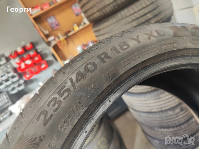 2бр.летни гума 235/40/18 Continental, снимка 6 - Гуми и джанти - 52847038