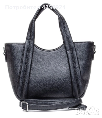 Малка черна дамска чанта, снимка 3 - Чанти - 51649405