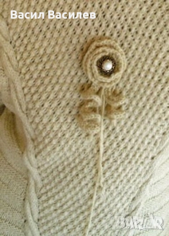 Дамски вълнен пуловер 100% вълна, снимка 5 - Блузи с дълъг ръкав и пуловери - 51932557