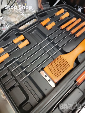 Голям сет за BBQ 18 части + куфар , снимка 2 - Барбекюта - 40860370