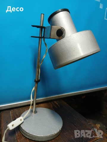 Стара промишлена настолна лампа., снимка 2 - Антикварни и старинни предмети - 53394944