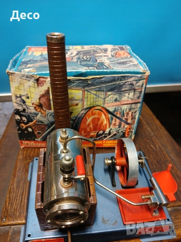 Парна машина-двигател играчка Веласко Западна Германия., снимка 6 - Колекции - 52432663