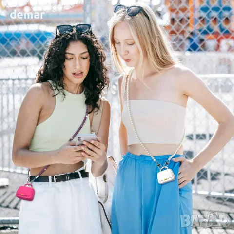 ANCwear безжични слушалки Bluetooth стилен дизайн на дамска чанта,бели, снимка 3 - Безжични слушалки - 47988436