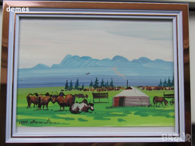 Серия традиционни картини живопис - Монголия, снимка 5 - Картини - 33656624