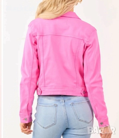 Розово Дънково Яке, снимка 2 - Якета - 53511172