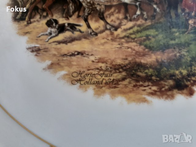 Стар порцелан Гърция колекционерска чиния, снимка 4 - Антикварни и старинни предмети - 38440033