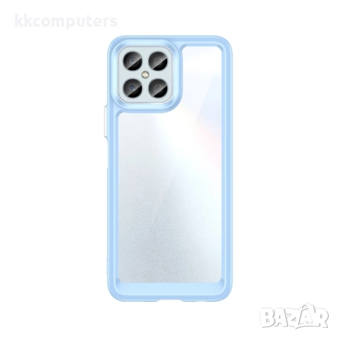 Huawei Honor X8 Силиконов Калъф Transparent TPU и Протектор, снимка 3 - Калъфи, кейсове - 52506937
