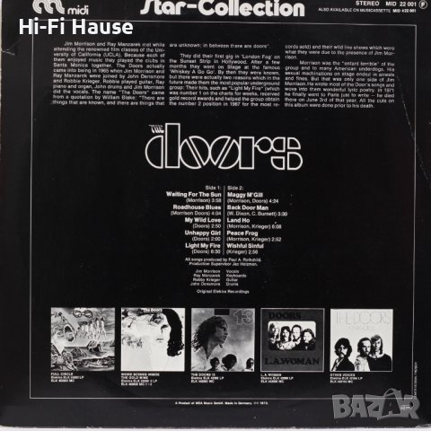 The Doors-Star-Collection-Грамофонна плоча-LP 12”, снимка 2 - Грамофонни плочи - 39540494
