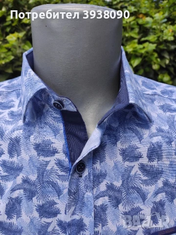 Мъжки ризи Slim fit (вталени) НОВИ - къс ръкав, снимка 2 - Ризи - 50979882