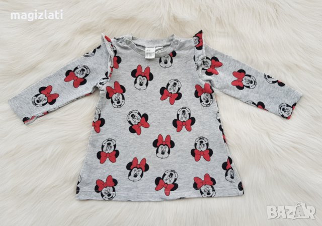 Рокля H&M Мини Маус 6-9 месеца, снимка 2 - Бебешки рокли - 35383422