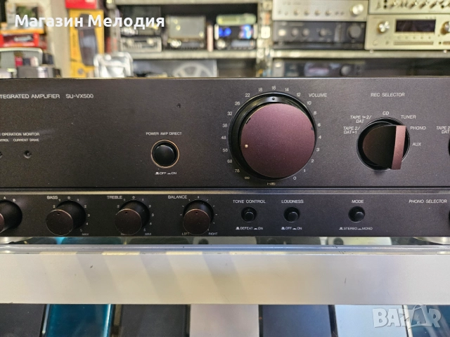 Усилвател Technics SU-VX500 Две по 100 вата. В перфектно техническо и много добро визуално състояние, снимка 4 - Ресийвъри, усилватели, смесителни пултове - 52811119